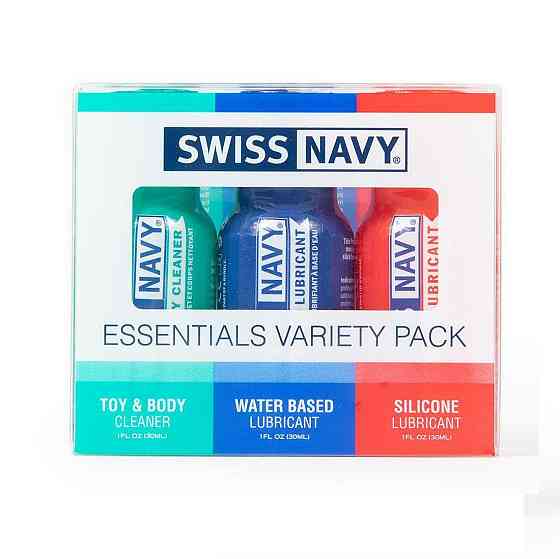 Набор Swiss Navy Essentials Variety Pack 3 х 30 мл (срок 21.01.2027) Sex Aura Киев