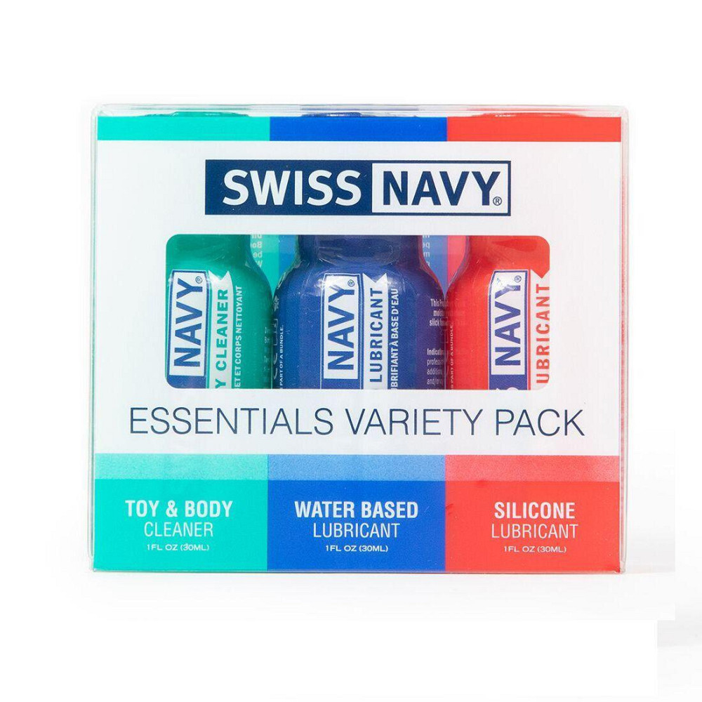 Набір Swiss Navy Essentials Variety Pack 3 х 30 мл (термін 21.01.2027) Sex Aura Київ - фото 1