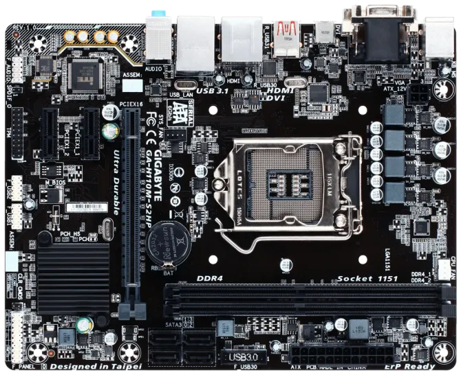 Материнська плата Gigabyte GA-H110M-S2HP Луцьк - фото 1
