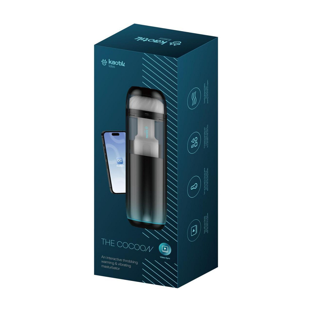 Смарт-мастурбатор Kaotik Labs The Cocoon, режим edging, пульсації, підігрів до 42 °C Sex Aura Київ - фото 8