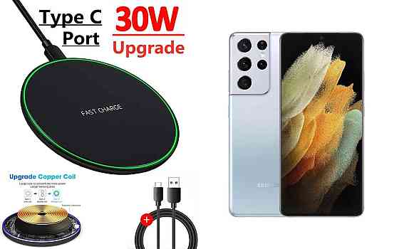 Беспроводное зарядное устройство Copper до 30W для nubia Z40 Pro, USB-C, LED Киев