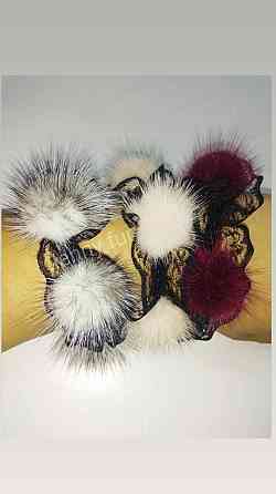 Гумка хутряна для волосся з норки Харків