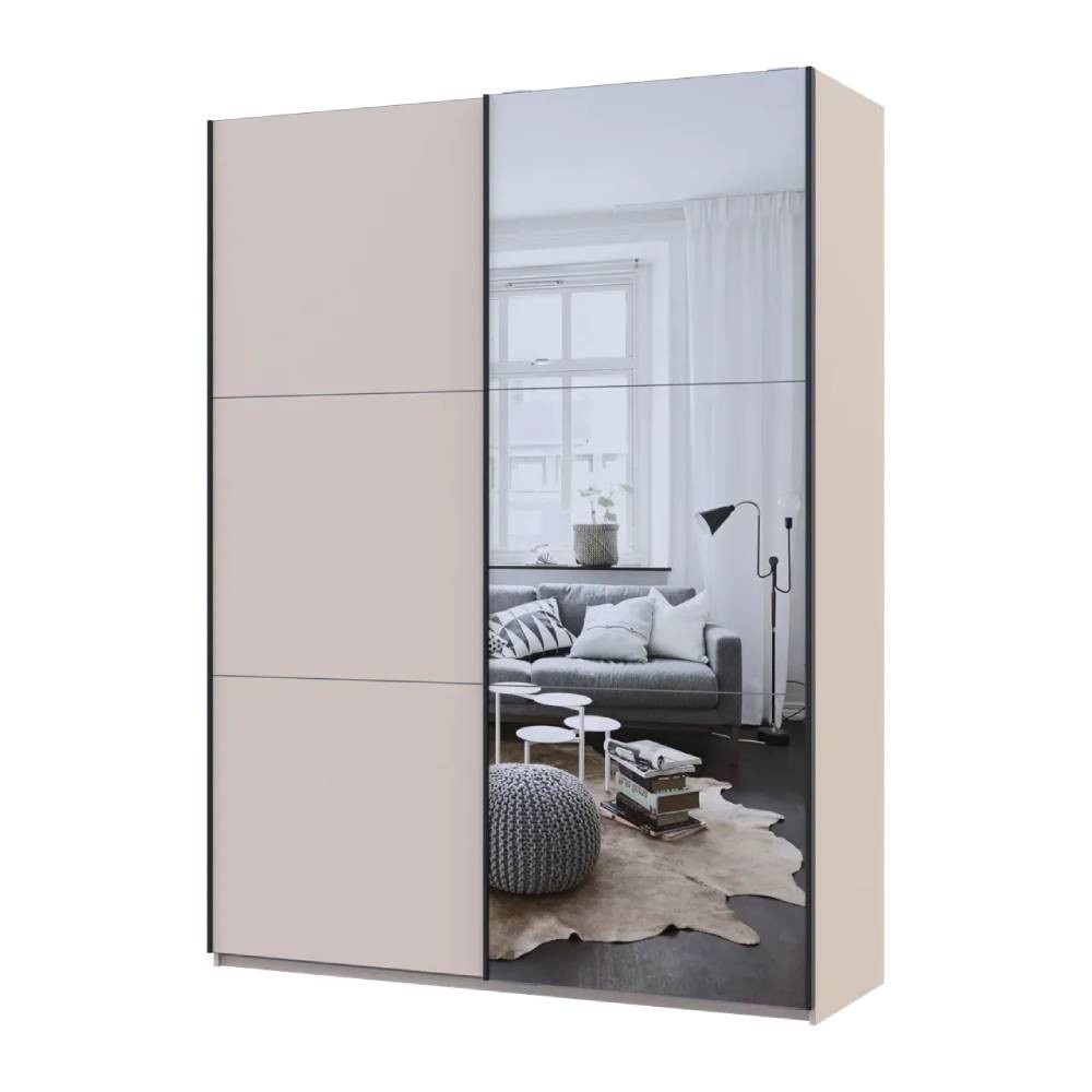 Шкаф купе Doros G-Caiser Кашемир/Кашемир 1 ДСП/1 зеркало 3 части 180х60х240 (42005321) (DRS-012237) Львов - изображение 6