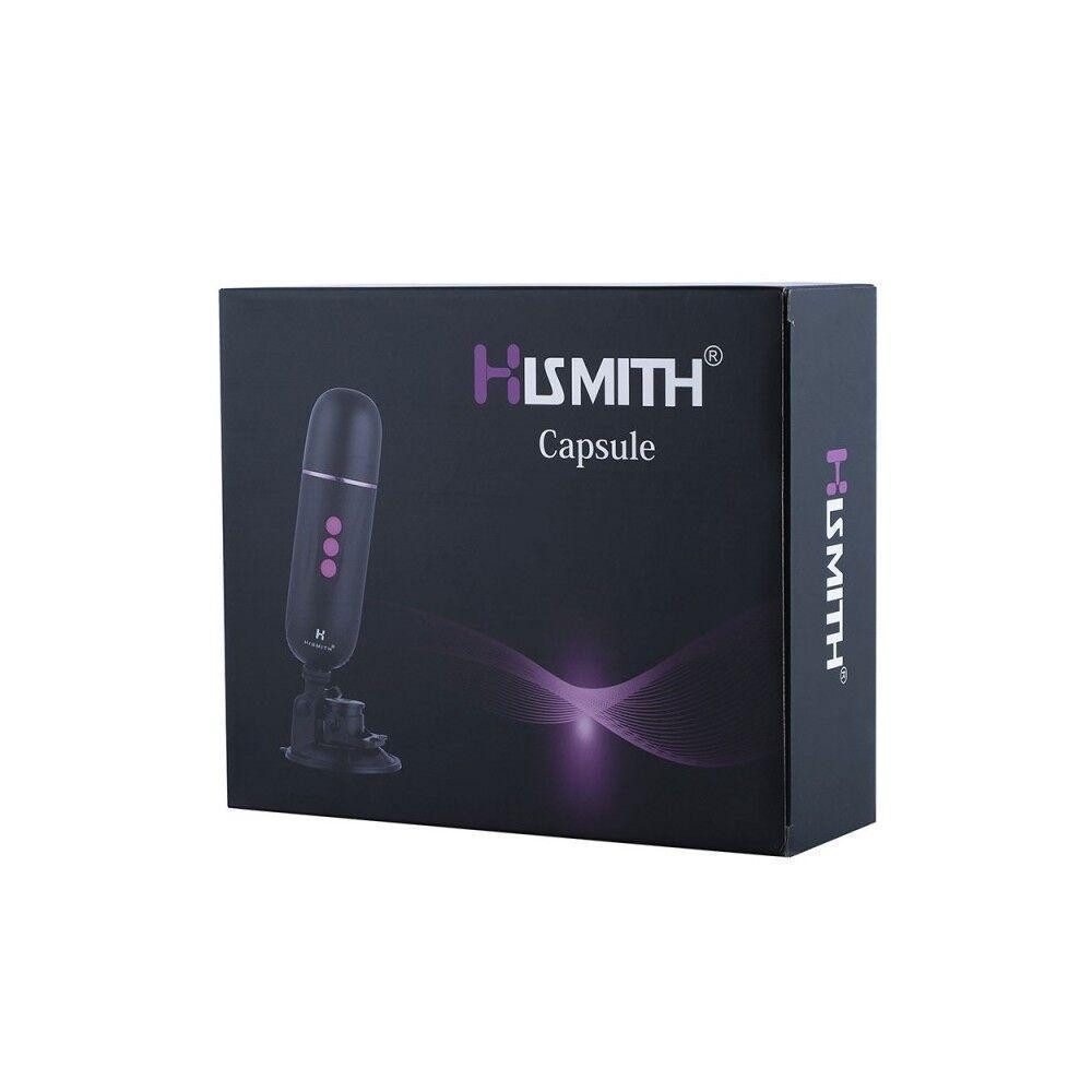 Міні секс-машина Hismith Mini Capsule Sex-Machine with Strong Suction Cup, потужна, перезаряджувана Sex Aura Київ - фото 9