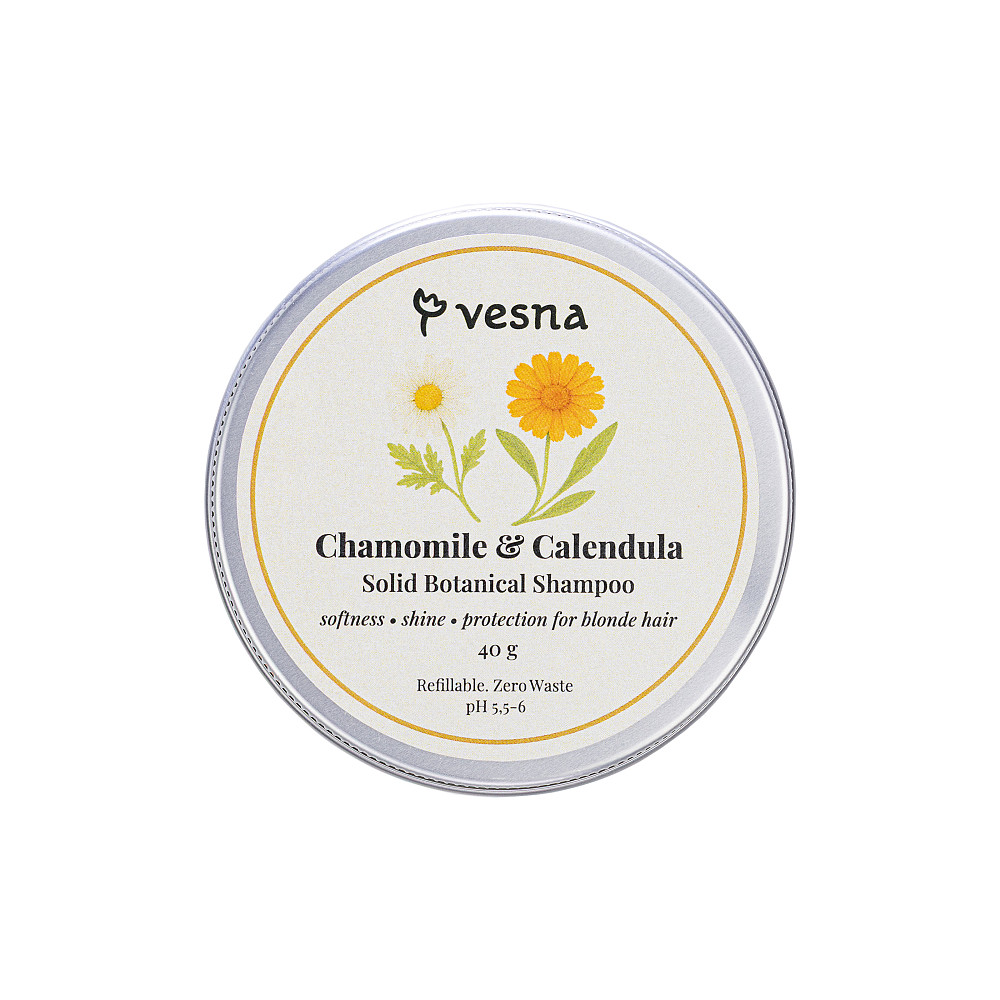 Твердий шампунь Ромашка та Календула Vesna 80 г Київ - фото 1