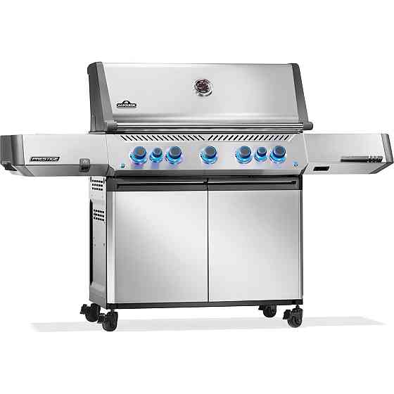Газовый гриль Napoleon Prestige P 650 с боковой конфоркой Sizzle Zone и вертилём (69632) нерж сталь P665VRSIBPS Код: 013839 Ровно