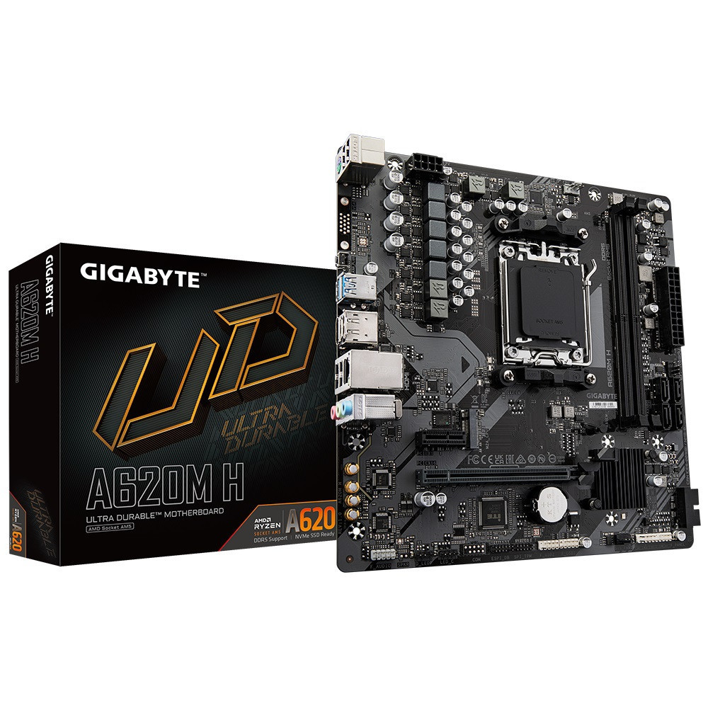Материнська плата Gigabyte A620M H Socket AM5 без Bluetooth Харьков - изображение 1