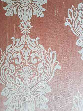 Текстильні шпалери на флізеліновій основі Cador Rasch Textil 086767 вензелі світло-бурштиновий тарракотовый Київ