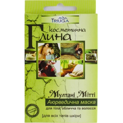 Маска для тела Triuga Глина Мултани Митти Аюрведическая 25 г (4820164640937) Винница - изображение 1