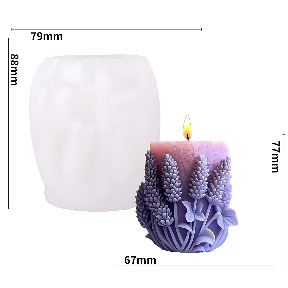 Силиконовая форма для изготовления свечи, молд 88 х 79 мм для изделий из соевого,пчелиного воска и парафина Каменец-Подольский - изображение 3