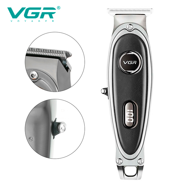 Триммер аккумуляторный для бороды VGR V-263 LED-дисплей (4 насадки) Киев - изображение 3