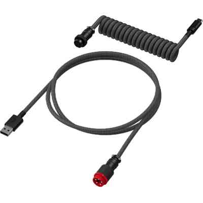 Дата кабель USB 2.0 AM to USB-C 1.37m coiled gray-black HyperX (6J679AA) Винница