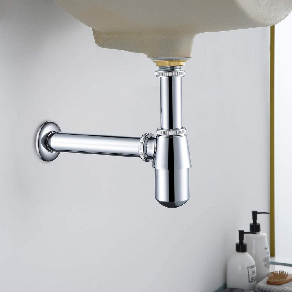 Сифон для раковини Mixxus Siphon-01 1 1/4" без випуску (під донний клапан) без ревізії латунь/хром (AC3570) Чернівці - фото 5