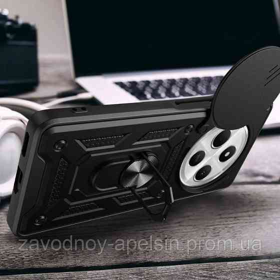 Xiaomi Poco C75 Чехол противоударный Шторка (черный) Одесса