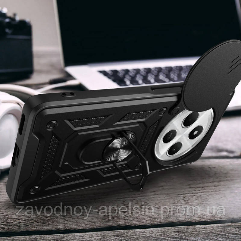 Xiaomi Poco C75 Чохол протиударний Шторка (чорний) Одеса - фото 2