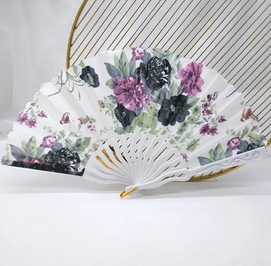 Веер летний белый Цветы Киев - изображение 1