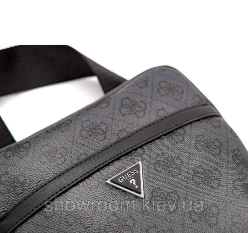 Чоловіча брендова сумка на плече (7513) сіра Київ - фото 6