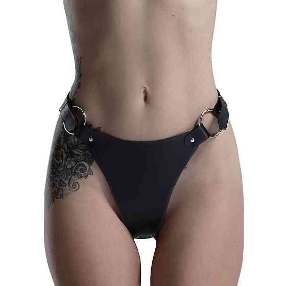 Трусики из натуральной кожи Feral Feelings - String Bikini Black Sex Aura Киев