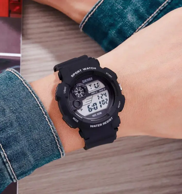 Чоловічий наручний годинник Skmei 1718 (Чорний) Вінниця - фото 4