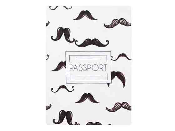 Обкладинка ПВХ для Паспорта України/Passport Гусарські вуса 185х130мм арт.307025 в асортименті ТМ ПОЛІМЕР Київ