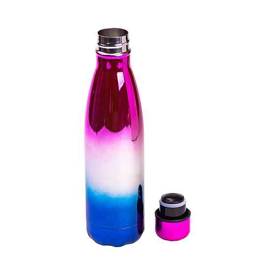 Розовая термобутылка из нержавеющей стали 500 мл Киев