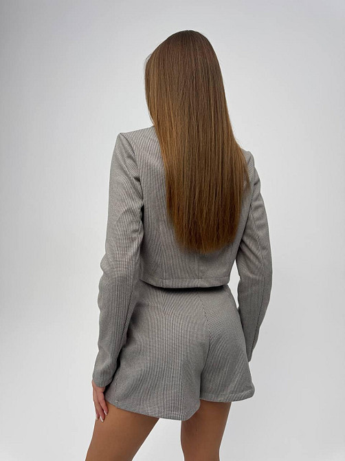 Жіночий стильний повсякденний костюм-двійка кашемір трикотаж Оливка, 46/48 Одеса - фото 7