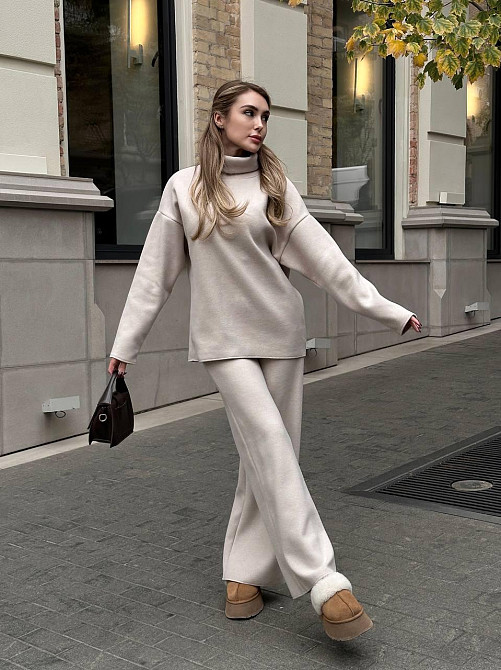 Костюм жіночий теплий Бежевий, 42/46 Харків - фото 3