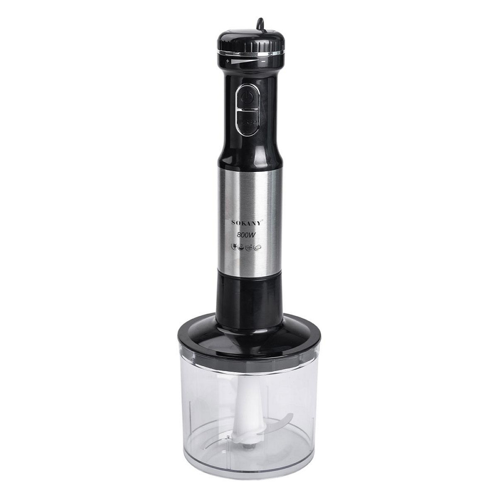 Блендер ручной погружной 800 Вт чаша с венчиком измельчитель (чоппер) Sokany SK-768-4 Киев - изображение 3