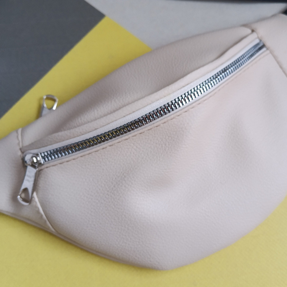 Сумка жіноча бананка кремова поясна сумка Київ - фото 2