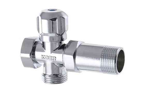 Кран вентильний 3/4x3/4x3/4 KR.521 ТМ KOER Київ
