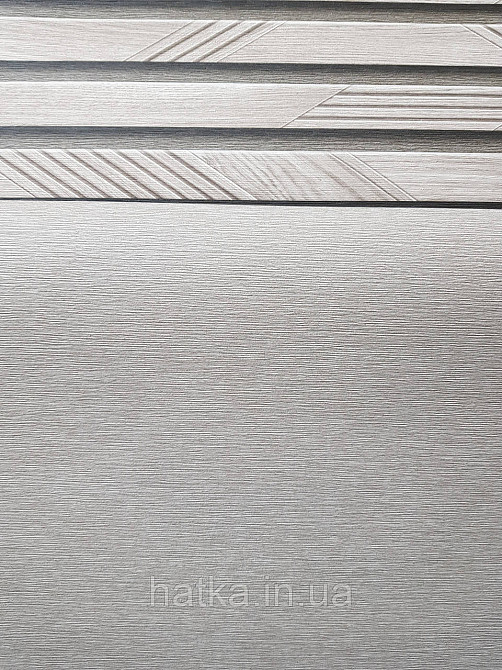 Обои метровые виниловые на флизелине Sintra Structure однотонные под ткань тонкая полоска коричневые с серым 524374 Киев - изображение 3