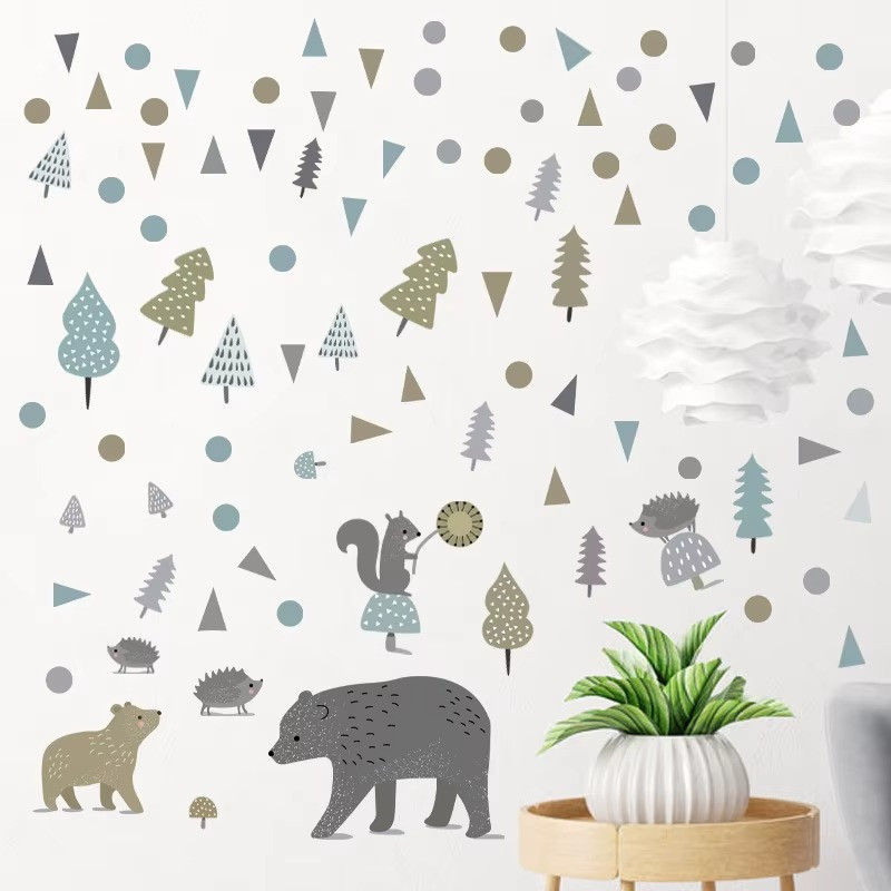 Набор виниловых наклеек декоративный в детскую комнату 