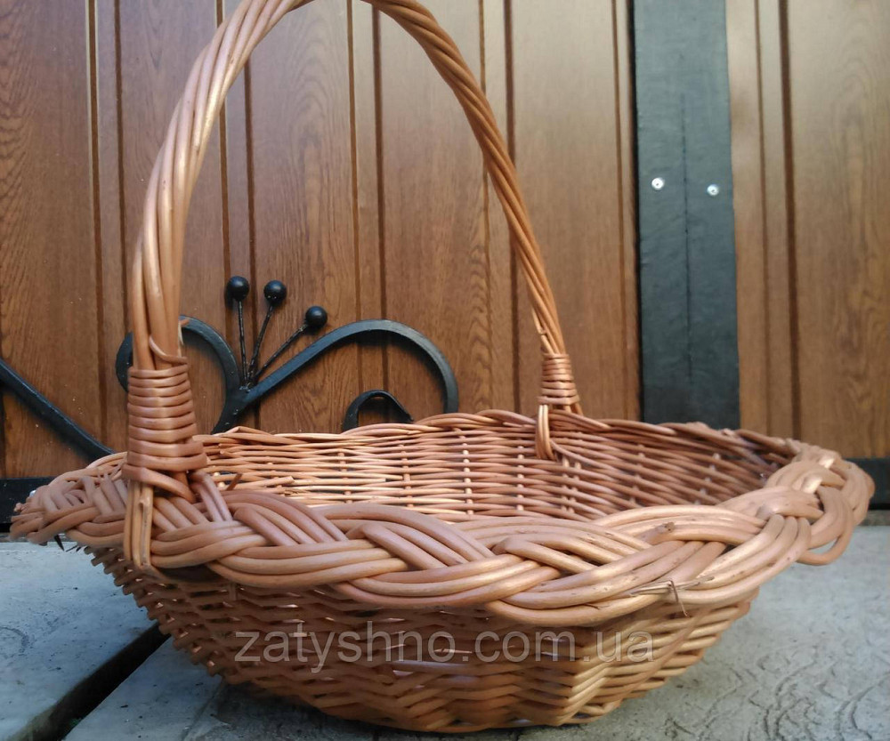 Кошик плетений великий Київ - фото 2