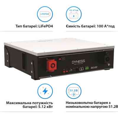 Батарея LiFePo4 Dyness 48V - 100 Ah (DL5.0C) Винница