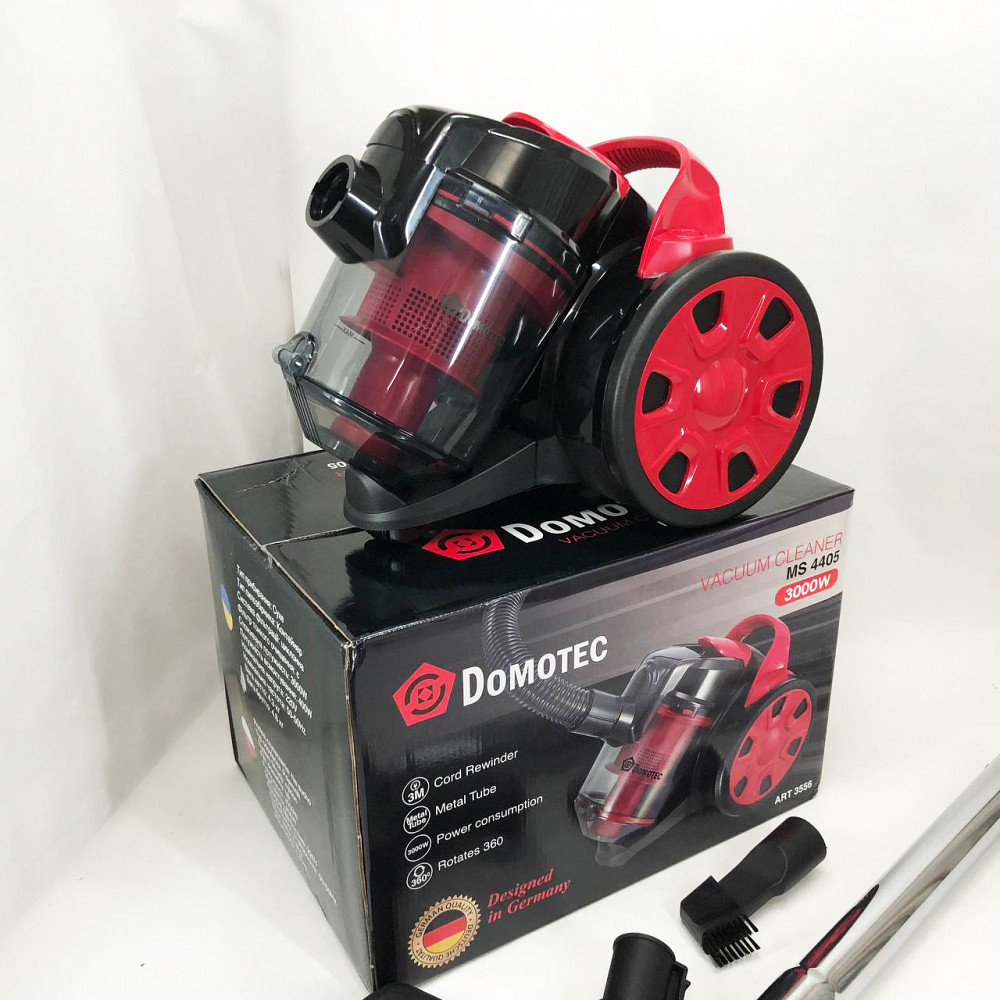 Контейнерний пилосос з турбо щіткою Domotec MS-4405 3000 Вт, Надійний пилосос для квартири YZ-77 Львів - фото 17
