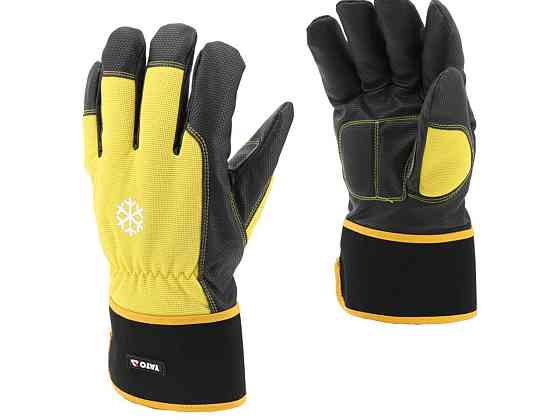 Перчатки рабочие утепленные, укрепленные YATO размер 10 из синтетической кожи, эластана флиса и полиуретана Одесса