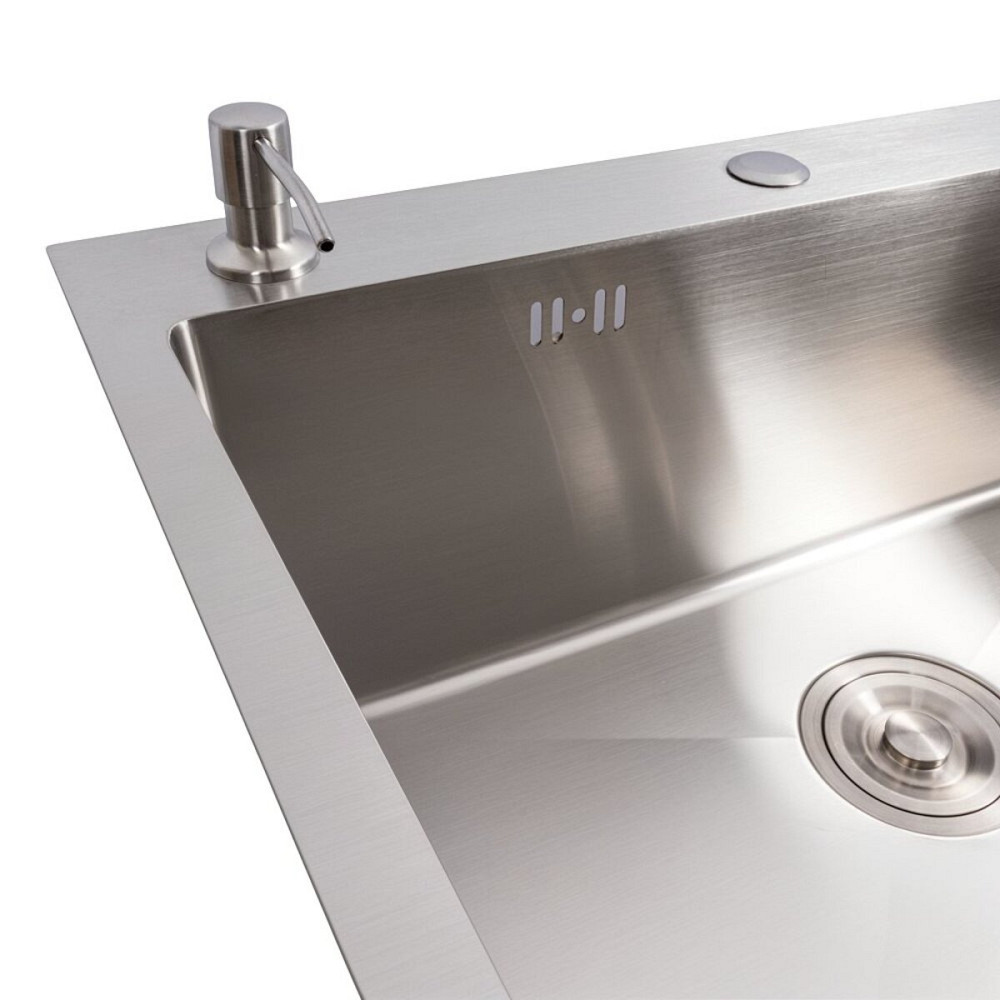 VALESO Кухонна мийка нержавійка CM 100*50 L VALESO Handmade (3.0/0.8) Київ - фото 5