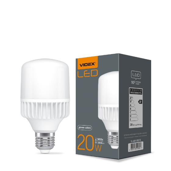 Лампа A65 20W E27 5000К 220V LED Videx Житомир