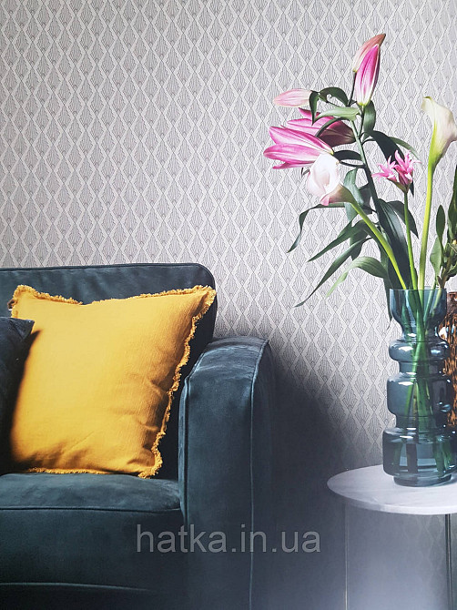 Шпалери текстильні еко 0.53х10.05 Rasch Textil Valentina класика фігури дамаски структурні різні кольори Київ - фото 3