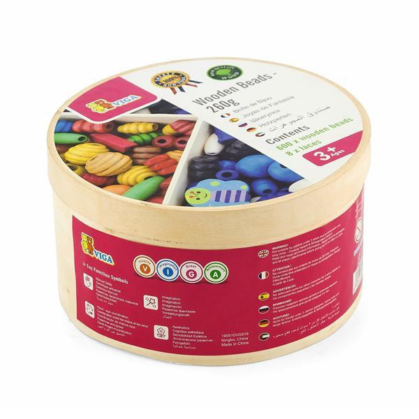 Набір для творчості Viga Toys Дерев'яні намистини (56002) Харків - фото 2