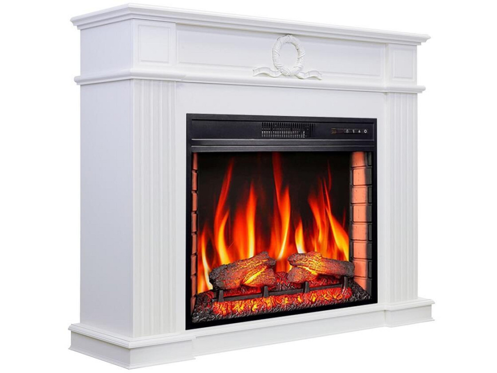 Каминокомплект ArtiFlame Neoclassic AF28S белый с обогревом и звуком горения огня Львов - изображение 1