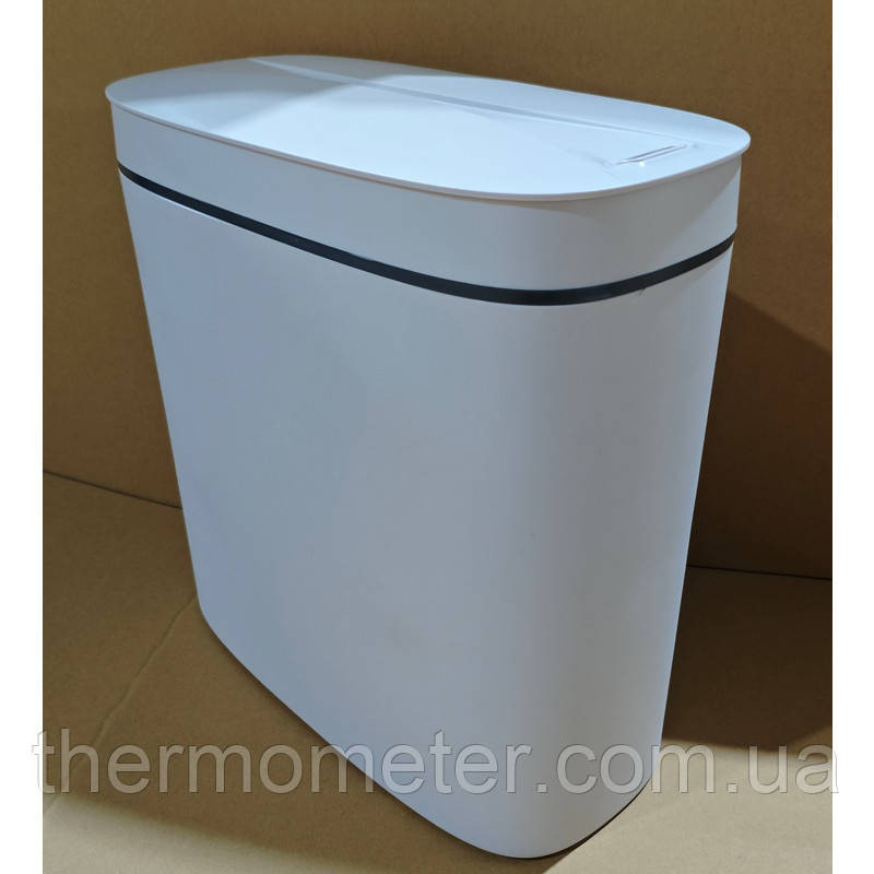 Відро для сміття сенсорне овальне MIXXUS FLAT-TC0109 WHITE 9 л (колір білий) (MI7074) Київ - фото 12