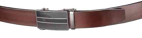 Міцний чоловічий ремінь з автоматичною пряжкою Vintage 20210 Коричневий Київ