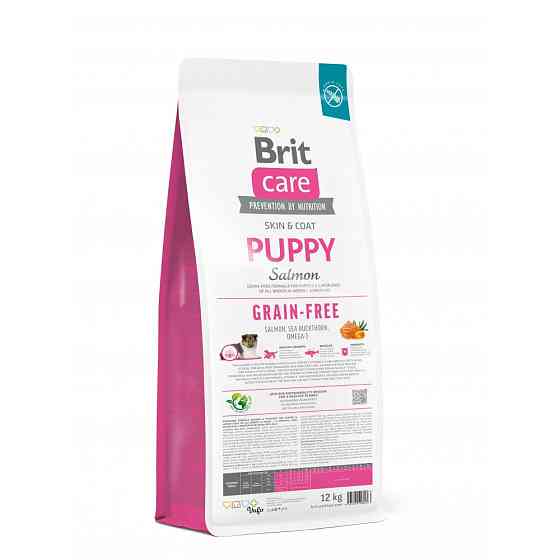 Сухой корм Brit Care Dog Grain-free Puppy для щенков, беззерновой с лососем, 12 кг Винница