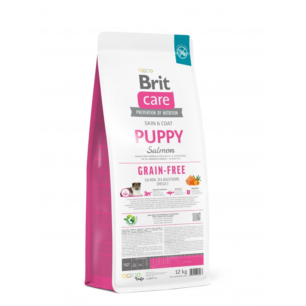 Сухой корм Brit Care Dog Grain-free Puppy для щенков, беззерновой с лососем, 12 кг Винница - изображение 2