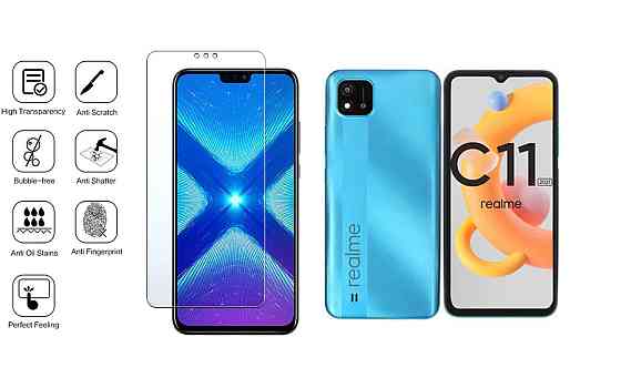 Защитное стекло NeoGlass для realme C11 2021 – ультрапрозрачное и устойчивое Киев