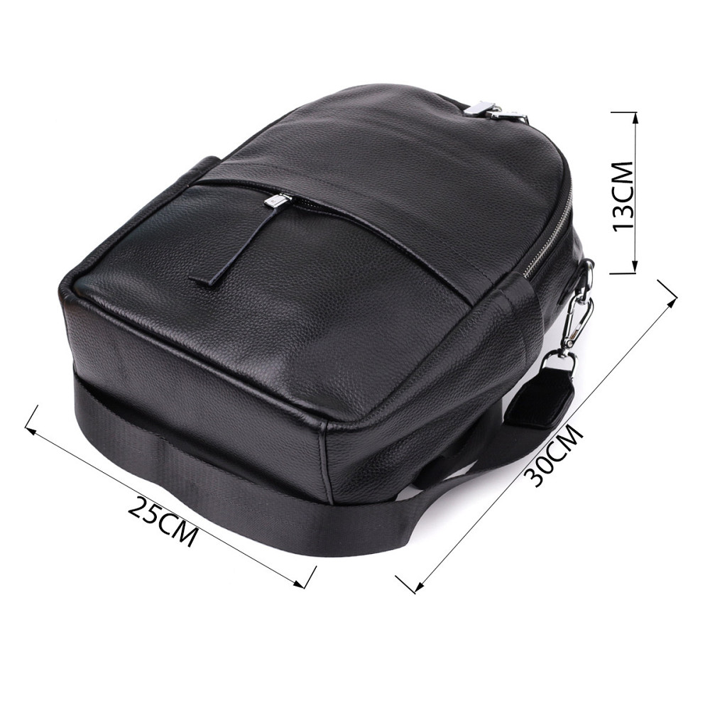 Жіночий рюкзак з натуральної шкіри Vintage 23060 Чорний Київ - фото 3