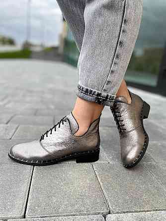 Черевики жіночі Sothby's темне-срібло натуральна шкіра 36р. (Б-552/2 3545) Коломия