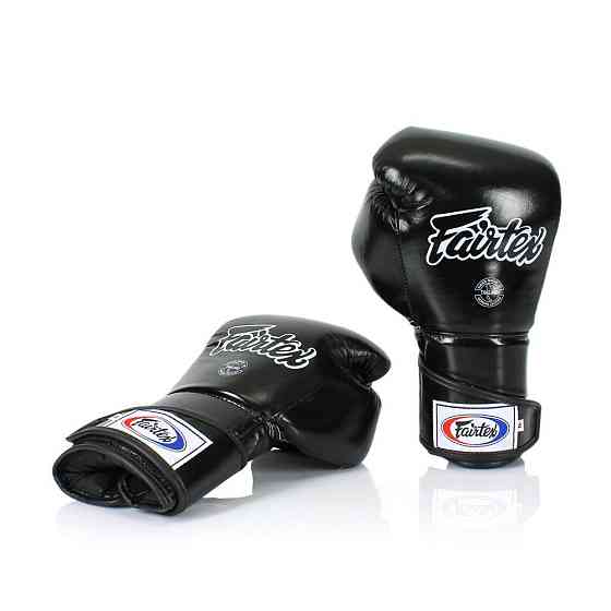 Боксерські рукавиці Fairtex BGV6 Black 14 унцій (бинти в комплекті) Кам'янське