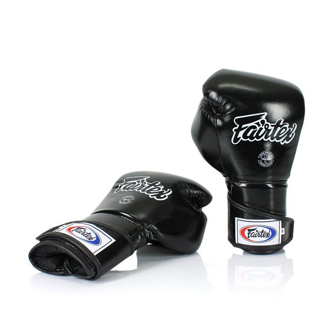 Боксерські рукавиці Fairtex BGV6 Black 14 унцій (бинти в комплекті) Кам'янське - фото 2